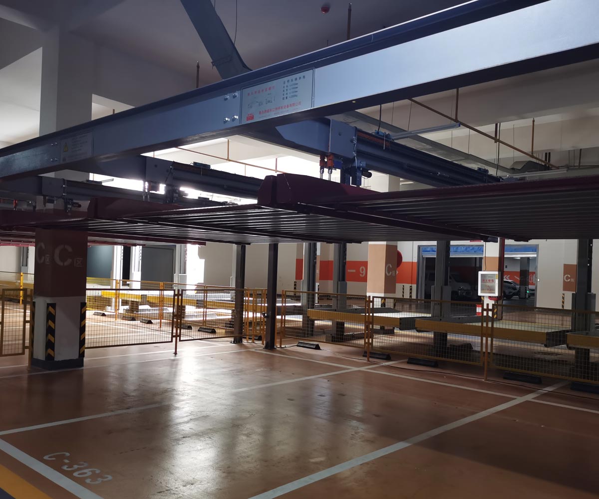 五峰四柱式简易升降立体车库